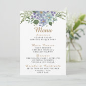 Waterverf bladeren 08d bruiloft menu (Staand voorkant)