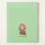 Waterverf bladeren & boom meisje karakter planner (Achterkant)