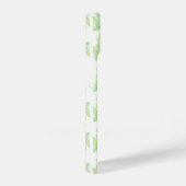 Waterverf bladeren groen wit iPhone hoesje (Rechterkant)