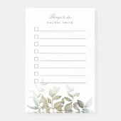 Waterverf bladeren om lijst te doen post-it® notes (Voorkant)