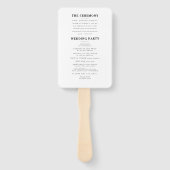 waterverf bladgoud geometrisch lijst bruiloft handwaaier (Achterkant)