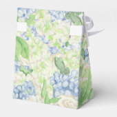 Waterverf Blauw en Wit Hydrangea Crest Bedankdoosjes (Achterkant)