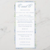 Waterverf Blauw en Wit Hydrangea Crest Programma (Voorkant)