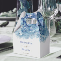 waterverf blauw hortensia bruiloft