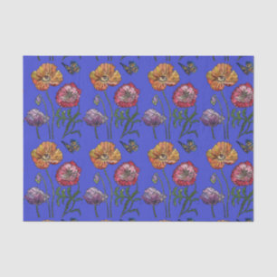 Waterverf  blauw patroonblauw blauw blauw blauw bl tissuepapier