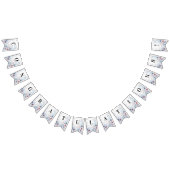 Waterverf Blauw Roze Bloemen Bunting Flag Vlaggetjes (Alle)