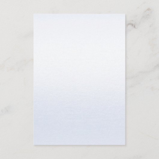 Waterverf Blauw Roze Bloemendetail Informatiekaartje (Achterkant)