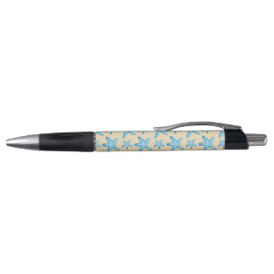 Waterverf blauw tongpatroon pen