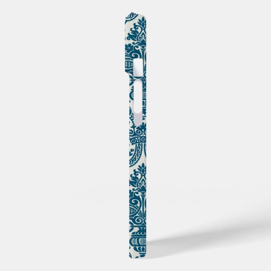 Waterverf Blauw & Wit Bloemen Patroon Case-Mate iPhone Case (Achterkant / Links)