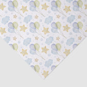 Waterverf blauwe ballonnen tissuepapier (Detail)