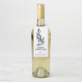 Waterverf Blauwe Berry verliest Kerstmis Flessenhanger (Op fles)