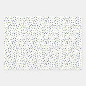 Waterverf Blauwe Bes Patroon Inpakpapier Vellen (Voorkant 3)