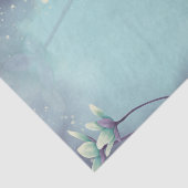 Waterverf Blauwe bloem ontkoppeling Tissuepapier (Detail)