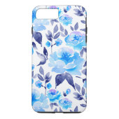 Waterverf blauwe bloemen 2 Case-Mate iPhone case (Achterkant)