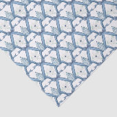 Waterverf Blauwe Chinoiserie Ginger Jars Tissuepapier (Detail)