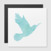 Waterverf Blauwe Dove (Voorkant / Achterkant)