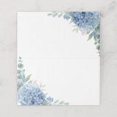 waterverf blauwe hydrangea (Buitenkant ongevouwen)