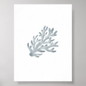 Waterverf blauwe koraal print (Voorkant)