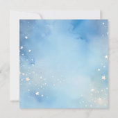 Waterverf Blauwe lucht met sterren Kaart (Achterkant)