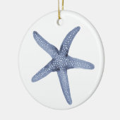 Waterverf blauwe ornament (Links)