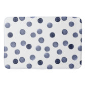 WATERVERF . Blauwe stip. Badmat (Voorkant)