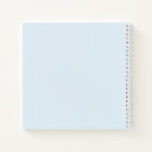 Waterverf Blauwe Strik Doop Gastboek Notitieboek (Achterkant)