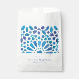 Waterverf Blauwe Tegel Bedankzakje