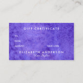 Waterverf blauwe visitekaartjes geschenk (Achterkant)