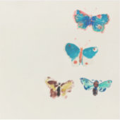 Waterverf blauwe vlinders. Odilon Redon Sticker (Voorkant)
