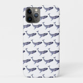 Waterverf blauwe walvis Case-Mate iPhone case (Achterkant)