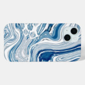 waterverf blauwe zeugen met  Case-Mate iPhone case (Achterkant (horizontaal))