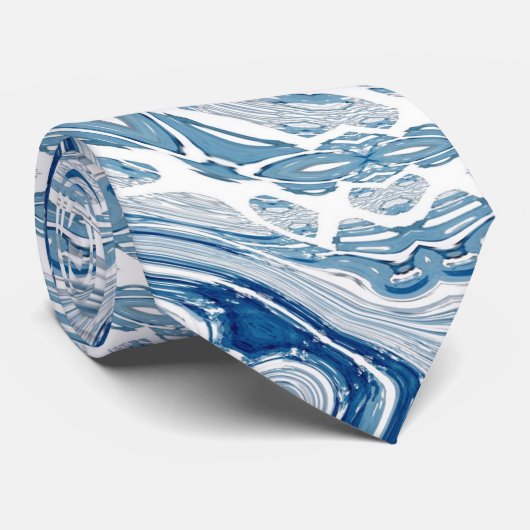 waterverf blauwe zeugen met stropdas (Opgerold)