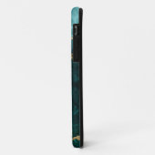 Waterverf Blauwgroen goudmarmer Agate Geode Case-Mate iPhone Case (Achterkant/links)