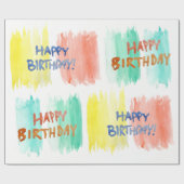 Waterverf blij marmerpapier cadeaupapier (Vlak)