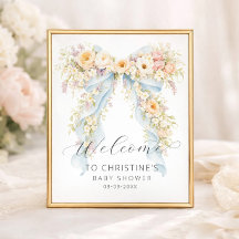 Waterverf Bloem Boog Baby Shower Welkom