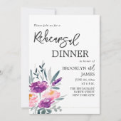 Waterverf Bloem Bruiloft Repetitie Uitnodigingen (Voorkant)