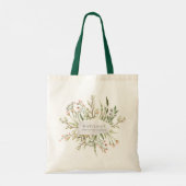 Waterverf bloem floral bachelorette weekend tote bag (Achterkant)