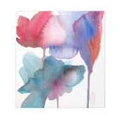 Waterverf bloem modern bloemontwerp notitieblok (Voorkant)