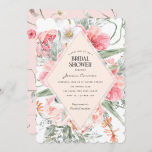 Waterverf bloem modern lentestuin trendy show kaart