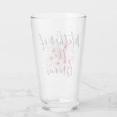 Waterverf Bloem Moeder Van De Bruidegom Bruiloft F Glas (Achterkant)