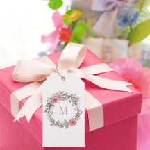 Waterverf Bloem Monogram – Initialen personalisere