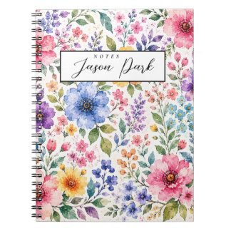 Waterverf Bloem Notebook Notitieboek