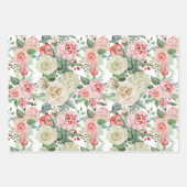 Waterverf Bloem Pioen Wrapping Papier Vellen (Voorkant 3)