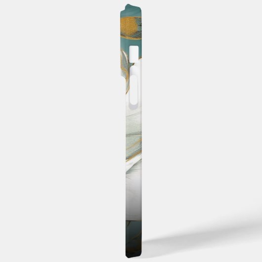 Waterverf Bloem Rozen met Uw Monogram Case-Mate iPhone Case (Achterkant / Links)