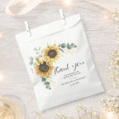Waterverf Bloem Zonnebloem Script Bedankzakje (Geknipt)