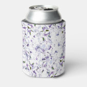 Waterverf bloemboeket van hydrangeas. blikjeskoeler (Blikje Achterkant)