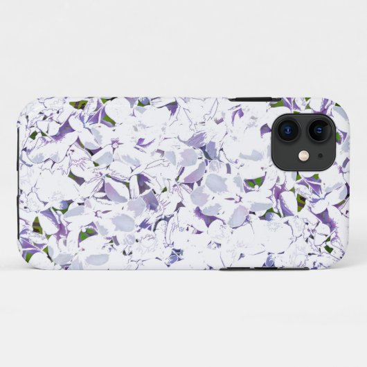 Waterverf bloemboeket van hydrangeas. Case-Mate iPhone case (Achterkant (horizontaal))