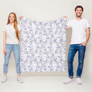 Waterverf bloemboeket van hydrangeas. fleece deken