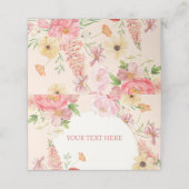 Waterverf Bloemboter Cream Trouwtafel (Buitenkant ongevouwen)