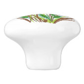 Waterverf bloemen 07 Aangepaste keramische knop (Zijkant)